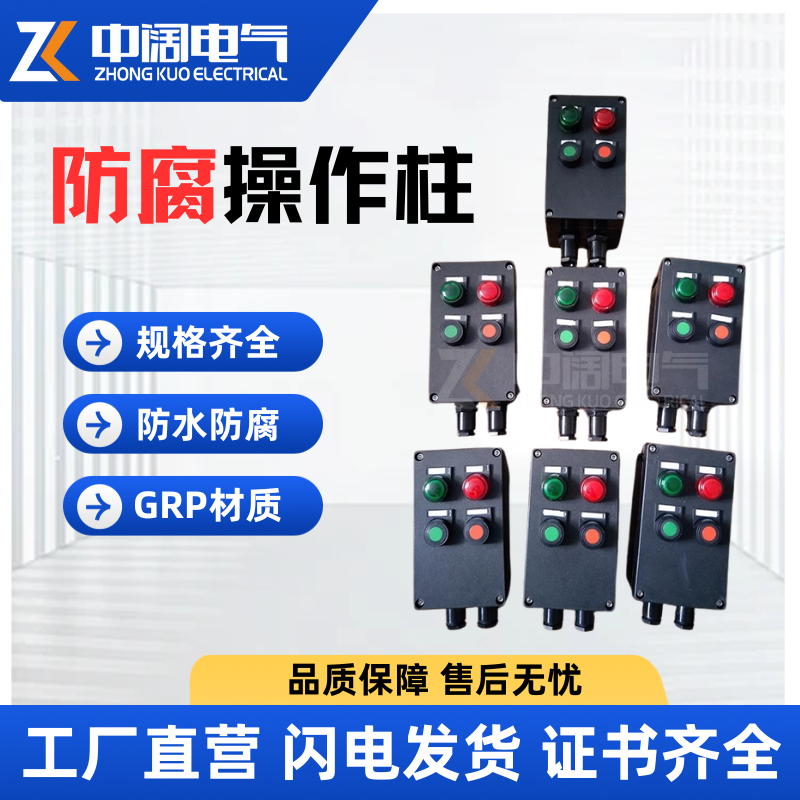 Explosion proof and anti-corrosion operation columnBZC8050-A2D2B1GAnti corrosion control box Anti corrosion operation box Explosion proof wiring