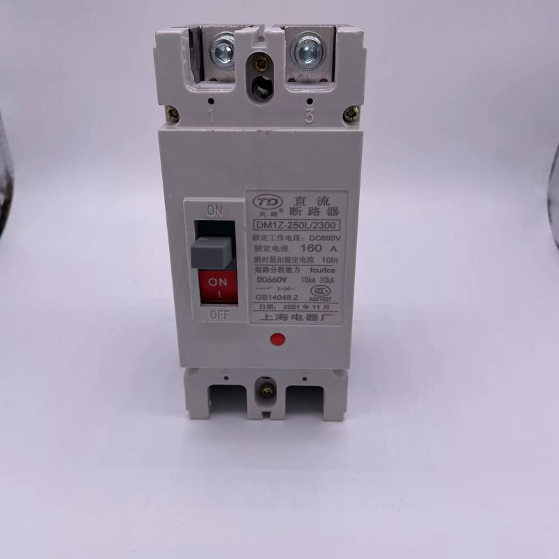 Shanghai Electric Appliance Factory Plastic Shell DC Air Switch DC circuit breaker DM1Z-250L/2P 200A160A125A