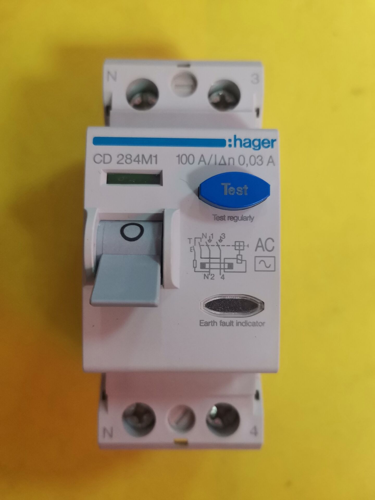 HAGER海格法国进口CD284M1 100A漏电开关