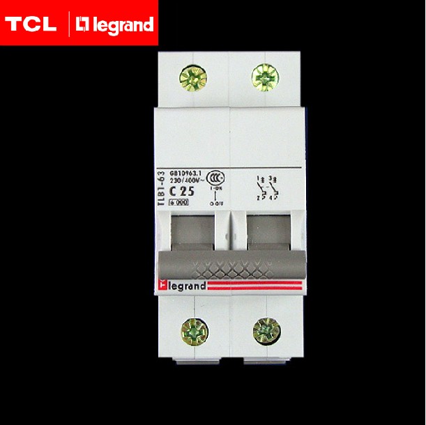 TCL罗格朗断路器2P25A空气开关 TLB1-63C25/2 低价出售