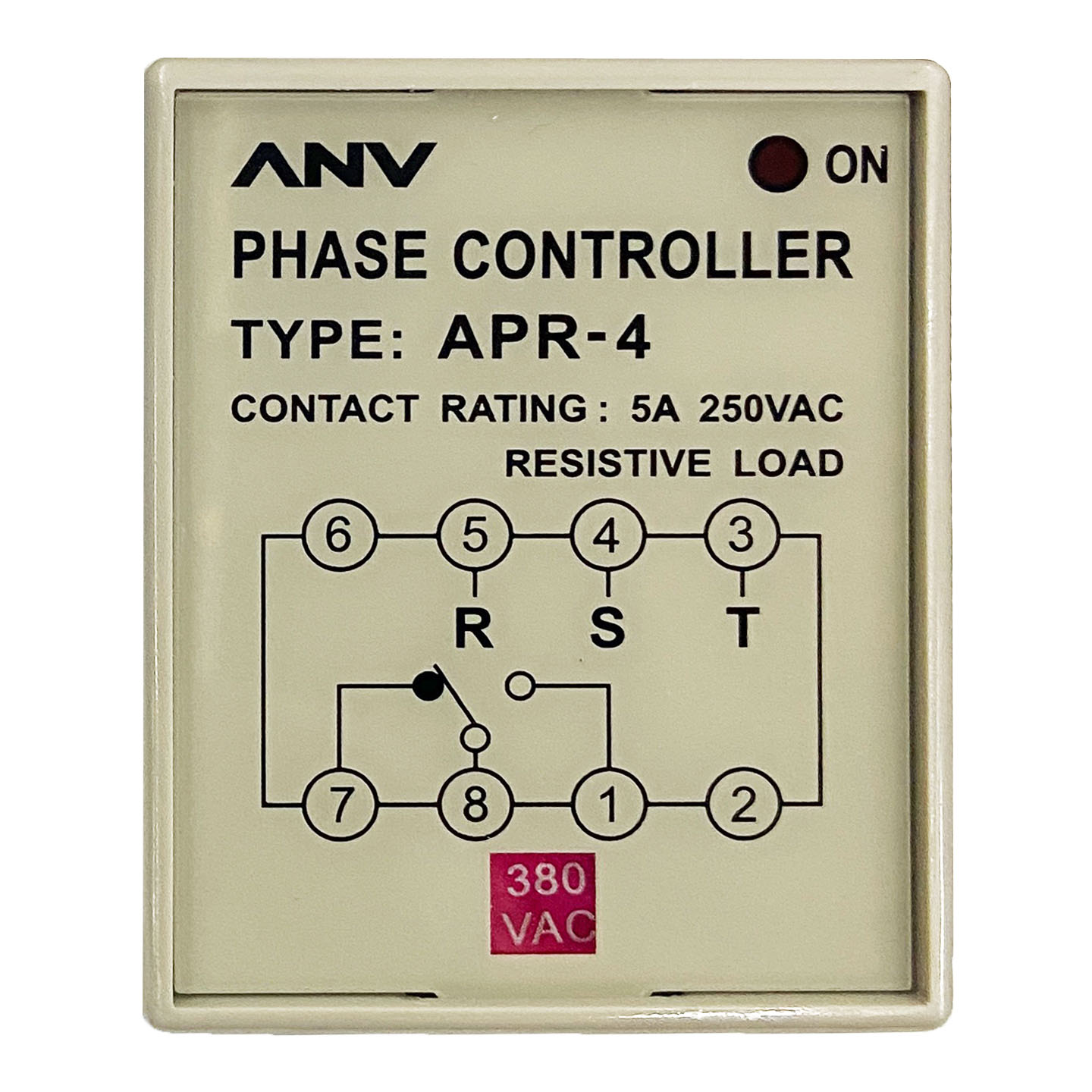 原装台湾士研ANV马达相序保护器APR-4 380V 5A防止缺相逆相继电器