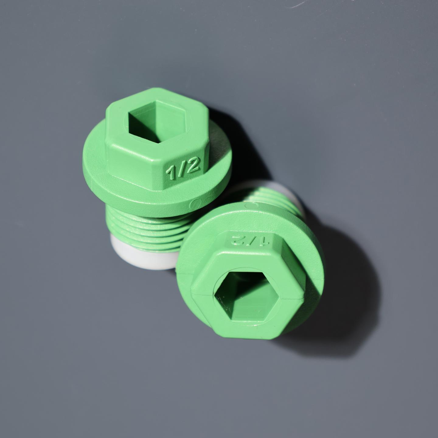 Shangfeng Pipeline PPRpipe fittings  green 1/2plug 4dividePPRplug