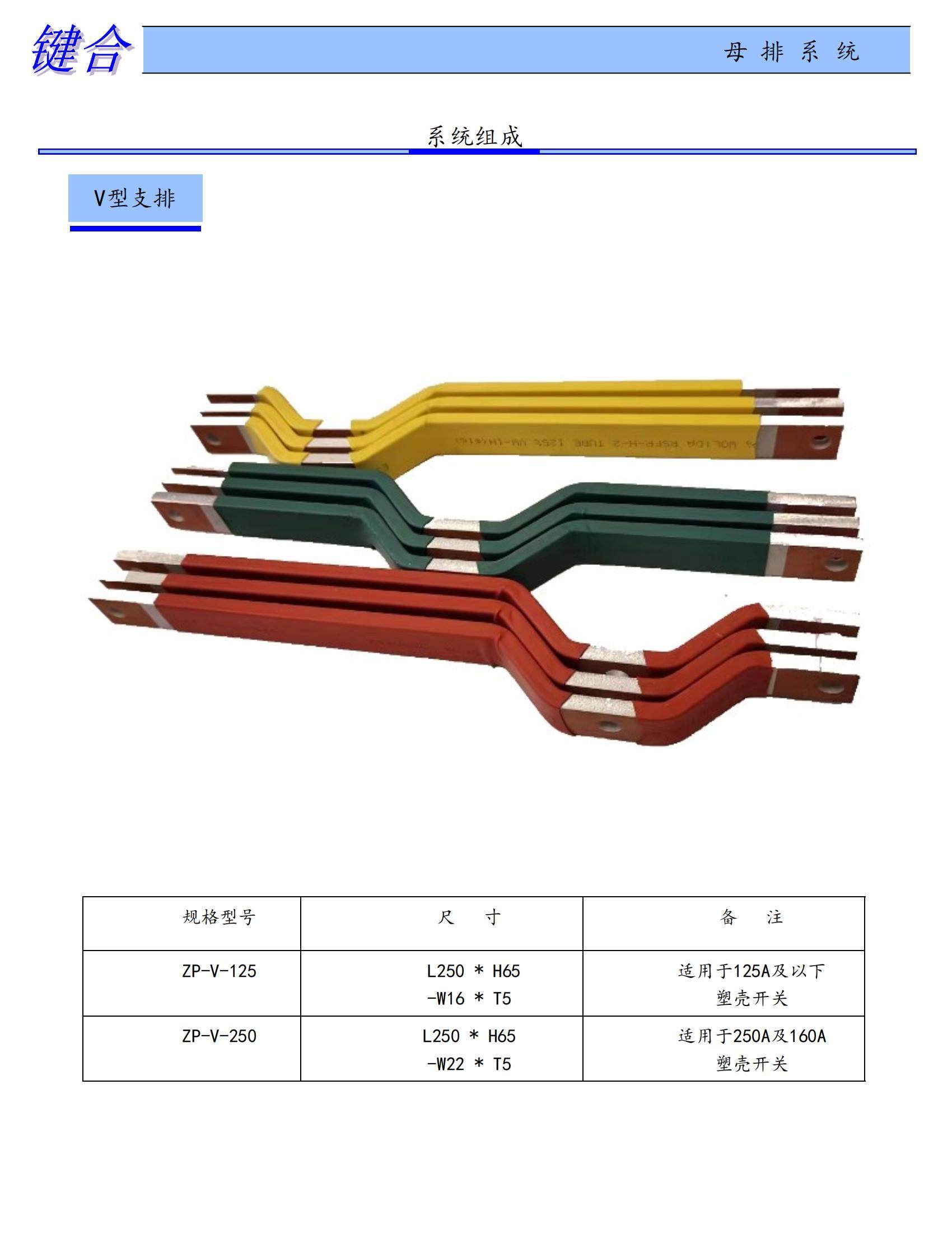 Branch row of bonding busbar system