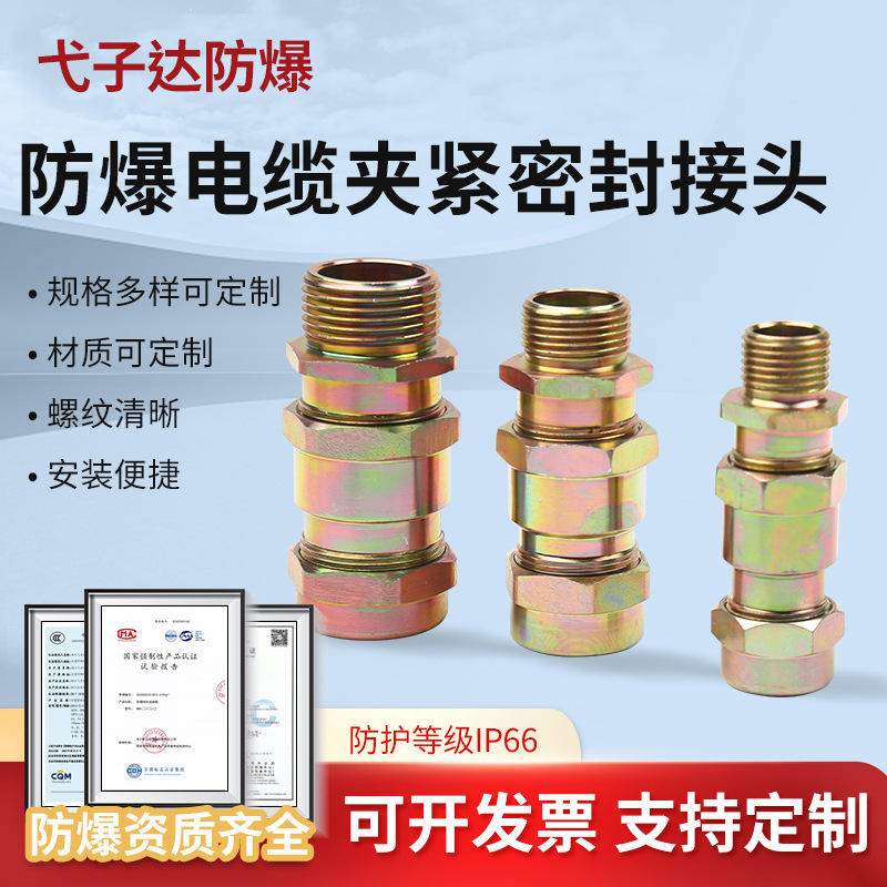 Waterproof and explosion-proof304Stainless steel flexible cable clamp sealing jointDQM-VIIIAnti corrosion connecting pipe flexible joint