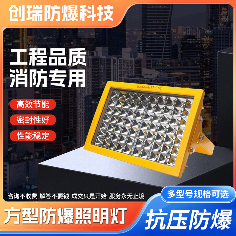 Square explosion-proof lighting lamp, floodlight, gas station emergency factoryLEDExplosion proof lamp manufacturer wholesale