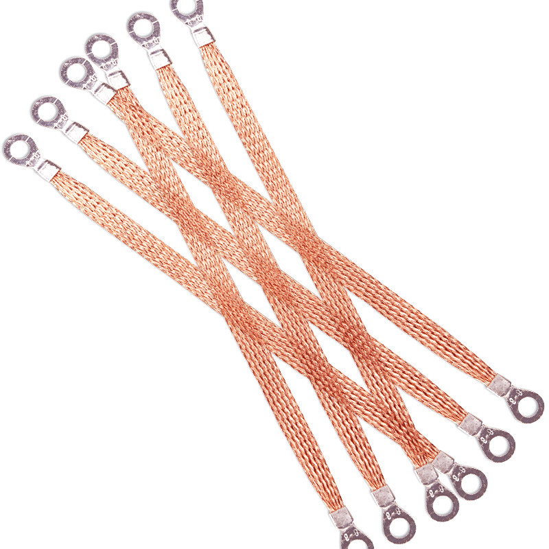 桥架接地连接线 纯铜编织带配电箱门跨接线 全铜镀锡接地线软铜线