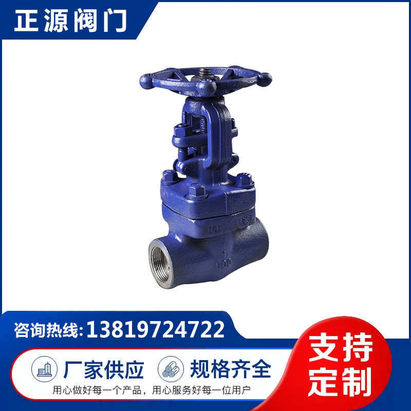 F11chromium-molybdenum steel 800LBIpound High temperature and high pressure forged steel welding Threaded gate valveZ61/11H