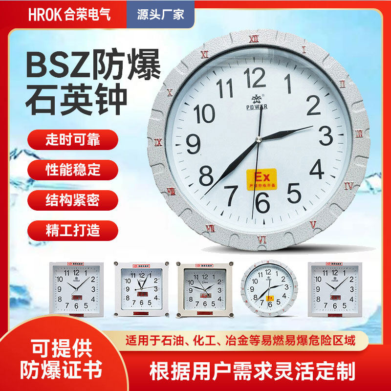 Explosion proof clock Explosion proof quartz clock Explosion proof pointer quartz clock Explosion proof wall clock Explosion proof clock manufacturer direct sales