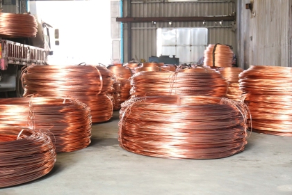 Purple copper wire