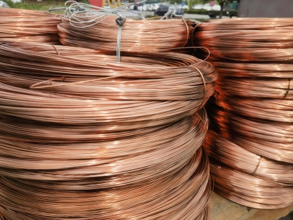 Purple copper wire
