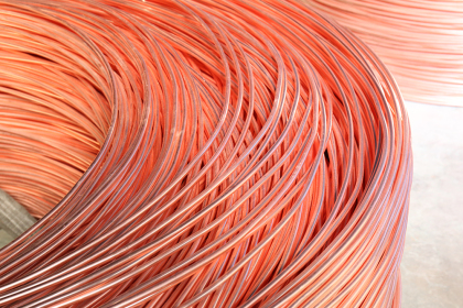 Purple copper wire